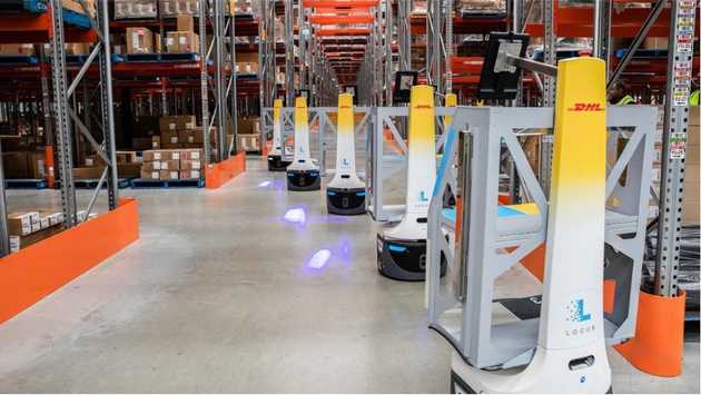 DHL의 물류 창고 자동화 시스템 전경, 이미지 출처: www.dhl.com DHL의 물류 창고 자동화 시스템 전경, 이미지 출처: www.dhl.com