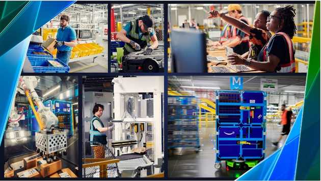 아마존의 AI와 로보틱스 기반 물류 자동화 솔루션, 이미지 출처: https://www.aboutamazon.com/news/operations/amazon-fulfillment-center-robotics-ai 아마존의 AI와 로보틱스 기반 물류 자동화 솔루션, 이미지 출처: https://www.aboutamazon.com/news/operations/amazon-fulfillment-center-robotics-ai