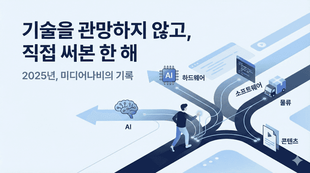  기술을 관망하지 않고 직접 써본 한해 - 2025년, 미디어나비의 기록, 이미지 출처: 미디어나비